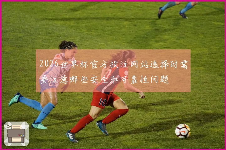 2026世界杯官方投注网站选择时需要注意哪些安全和可靠性问题